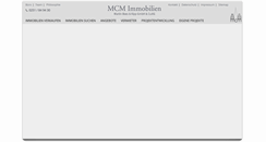 Desktop Screenshot of mcm-immobilien.com