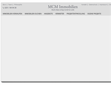 Tablet Screenshot of mcm-immobilien.com